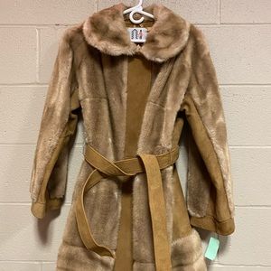 Faux fur coat